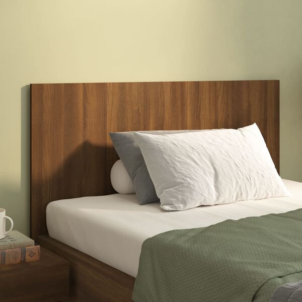 vidaXL T&ecirc;te de lit Ch&ecirc;ne marron 120x1,5x80 cm Bois d'ing&eacute;nierie