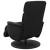 vidaXL Fauteuil inclinable avec repose-pieds noir similicuir