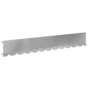 vidaXL Bordure de Pelouse 20 pc 102 x 15 x 4 cm Acier Argent&eacute;