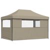vidaXL Tente de f&ecirc;te Taupe 292 x 440 x 315 cm Tissu Oxford