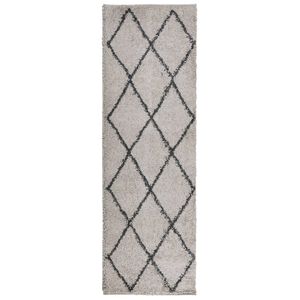vidaXL Tapis shaggy PAMPLONA poils longs moderne beige anthracite