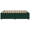 vidaXL Cadre de lit sans matelas vert fonc&eacute; 160x200 cm velours