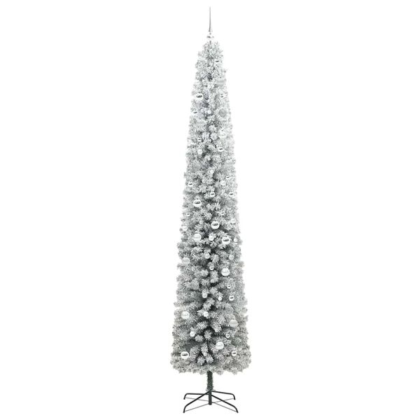 vidaXL Sapin de No&euml;l artificiel Vert 270 cm PVC et acier et plastique