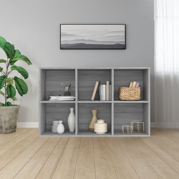 vidaXL Biblioth&egrave;que/Buffet Sonoma gris 66x30x98 cm Bois d'ing&eacute;nierie