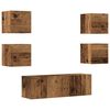 vidaXL Ensemble de meuble TV mural 5 pcs vieux bois bois d'ing&eacute;nierie