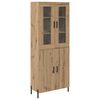 vidaXL Haut Armoire Montage mural Ch&ecirc;ne artisanal 69,5 x 34 x 180 cm