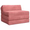 vidaXL Canap&eacute;-lit pliable Rose 200 x 70 x 10 cm Velours