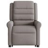 vidaXL Fauteuil inclinable de massage électrique Taupe Tissu