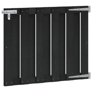 vidaXL Porte de Jardin 100 x 80 cm WPC et Aluminium Noir