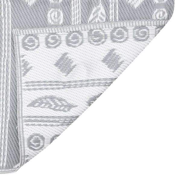 vidaXL Tapis d'extérieur ARAKIL Gris 120x180 cm PP