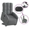 vidaXL Fauteuil inclinable &eacute;lectrique gris fonc&eacute; tissu