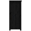 vidaXL Buffet Noir 83x41,5x100 cm Bois massif de pin