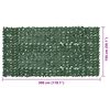 vidaXL Écran de balcon avec feuilles vert foncé 300x150 cm