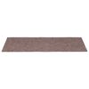 vidaXL Tapis d'escalier autocollants 15 pi&egrave;ces 65 x 21 x 4 cm marron clair Bord rectangulaire