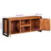 vidaXL Meuble TV Marron 120 x 33 x 50 cm Bois d'acacia massif