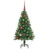 vidaXL Sapin de No&euml;l artificiel Vert 120 cm PVC, Acier et Plastique