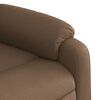 vidaXL Fauteuil de massage inclinable Marron Tissu