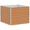 vidaXL Lit surélevé de jardin 100x100x77 cm Acier galvanisé Argenté