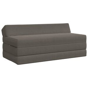 vidaXL Canap&eacute;-lit pliable Gris clair 120 x 60 x 49 cm Tissu