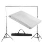 vidaXL Syst&egrave;me de support de toile de fond 300 x 300 cm Blanc