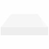 vidaXL &Eacute;tag&egrave;re murale flottante 2 pcs Blanc brillant 50x23x3,8 cm MDF