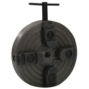 vidaXL Mandrin &agrave; bois &agrave; 4 m&acirc;choires connexion M18 acier noir 150x63 mm