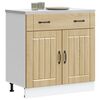 vidaXL Armoire de cuisine Lucca ch&ecirc;ne sonoma bois ing&eacute;nierie