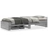 vidaXL Cadre de lit sans matelas sonoma gris 90x200 cm
