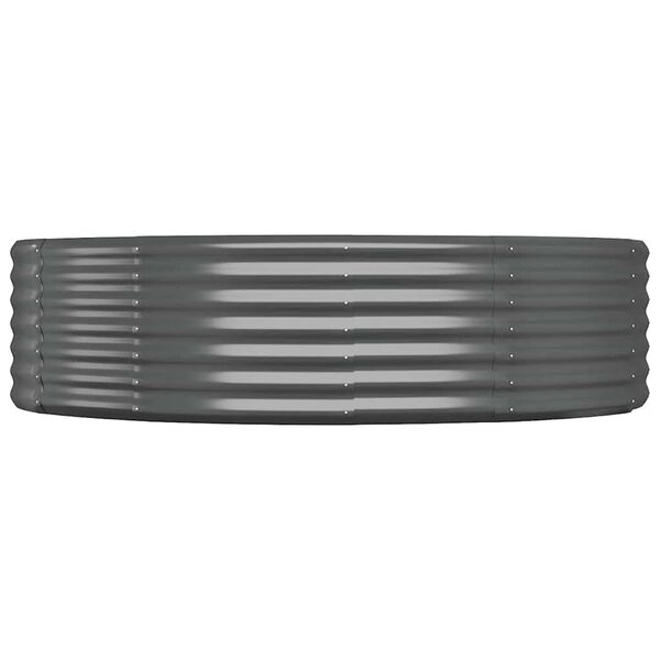 vidaXL Lit surélevé de jardin Acier galvanisé Anthracite