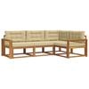 vidaXL Ensemble de canap&eacute;s d'ext&eacute;rieur 4 pc Naturel et Beige