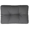 vidaXL Coussin de palette anthracite 60x40x12 cm tissu