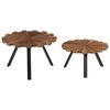 vidaXL Tables basses 2 pcs Bois de récupération massif