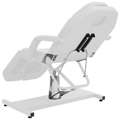 vidaXL Chaise de traitement de beauté Similicuir Blanc 180x62x78 cm