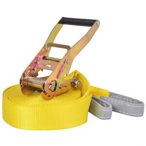 vidaXL Corde l&acirc;che pour slackline 15 m x 50 mm 150 kg Jaune