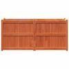 vidaXL Jardinière cire marron 150x50x70 cm bois de pin massif