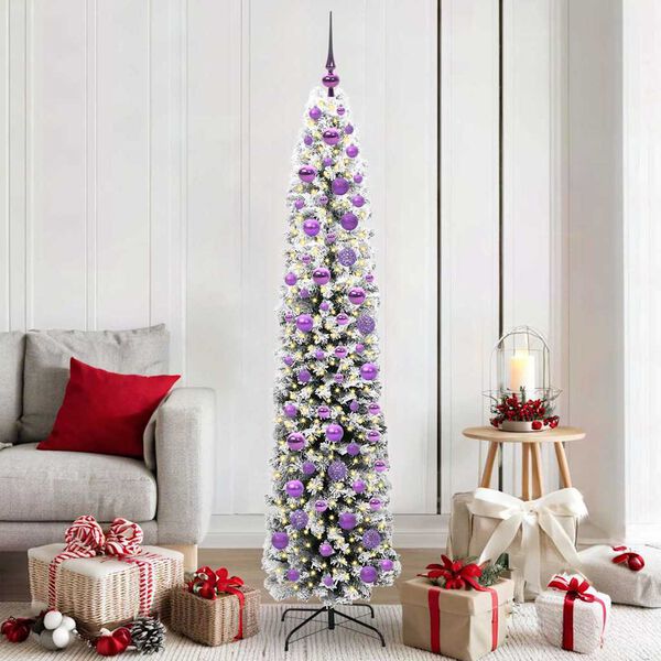 vidaXL Sapin de Noël artificiel Vert 180 cm PVC et acier et plastique