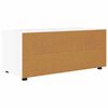 vidaXL Meuble TV Blanc brillant 100 x 48 x 43 cm Bois d'ing&eacute;nierie