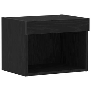 vidaXL Ensemble meuble TV 40 x 30 x 30 cm Ch&ecirc;ne noir Bois d'ing&eacute;nierie