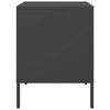 vidaXL Tables de chevet 2 pcs noir 36x39x50,5 cm acier