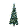 vidaXL Arbre de No&euml;l artificiel d'angle Vert 180 cm PVC et m&eacute;tal