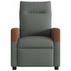 vidaXL Fauteuil inclinable en tissu gris foncé