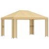 vidaXL Pavillon 4 &times; 3 m Cr&egrave;me Polyester et Acier 190 gsm