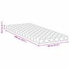 vidaXL Matelas Blanc 80 x 200 cm Tissu jacquard