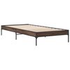 vidaXL Cadre de lit sans matelas ch&ecirc;ne marron 100x200 cm