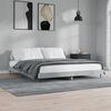 vidaXL Cadre de lit sans matelas gris béton 140x200 cm