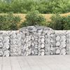 vidaXL Paniers à gabions arqués 20 pcs 300x30x100/120 cm fer galvanisé