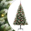 vidaXL Arbre de No&euml;l artificiel avec neige artificielle 150 LED