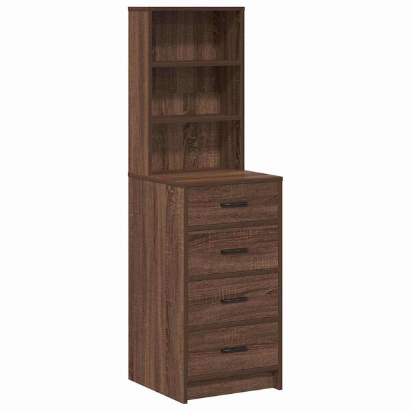 vidaXL Haut Armoire Ch&ecirc;ne marron 40 x 41 x 135 cm Bois d'ing&eacute;nierie