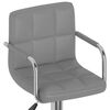 vidaXL Tabouret de bar Gris Similicuir
