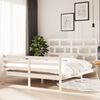 vidaXL Cadre de lit sans matelas blanc bois massif 160x200 cm